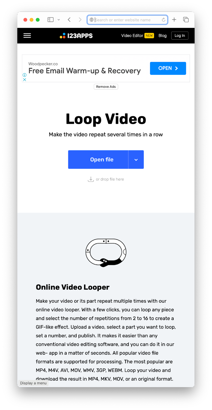 Loop - Repeat  Videos 